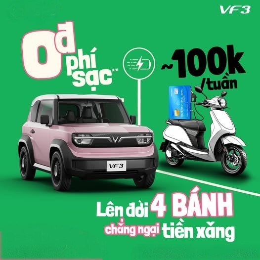 Chuyển đổi xanh không còn là trào lưu, đó là phong cách sống. VF 3 với những sắc màu độc bản là cách bạn tuyên ngôn về sự nhạy bén, hiện đại và trách nhiệm với môi trường.