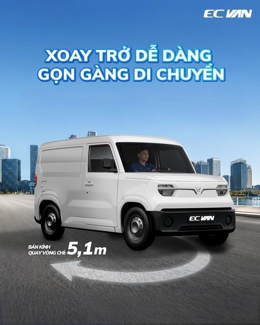 EC VAN – XOAY TRỞ DỄ DÀNG, GỌN GÀNG DI CHUYỂN